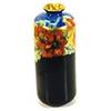 Dark blue floral and gilt vase  #1849698