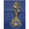 Crystal perfume bottle w/intricate gold tone #1849708