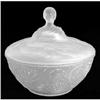 LIZ Crystal Satin Glass Figural Dresser Jar #1849745