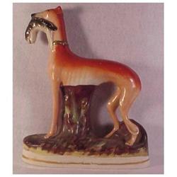 Staffordshire standing greyhound and hare #1850031