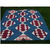 Image 1 : Antique Hand Quilted Calico Quilt #1850123