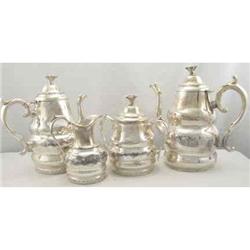 Tea Set 4 pieces Silver Plate c1900 Victorian #1850351