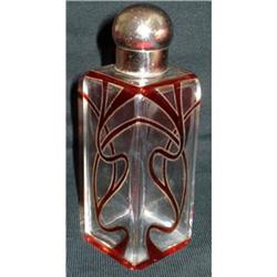 ART NOUVEAU BOTTLE  CRYSTAL PERFUME CIRCA 1900 #1863748