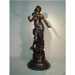 Art Nouveau Aurora Figurine Bronze  #1863938