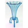 Image 1 : Ice Blue Art Deco Rocket Vase #1864140