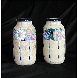 CZECH  * Amphora Floral Vases #1864259