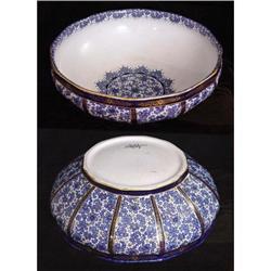 Sarreguemines Large Faience Bowl #1864270