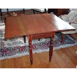 Primitive Drop Leaf Table c.1900 #1864279