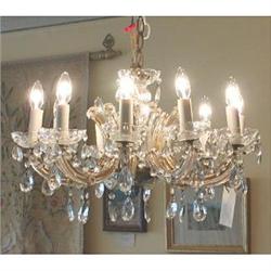 Crystal Maria Teresa Chandelier c.1940's #1864282