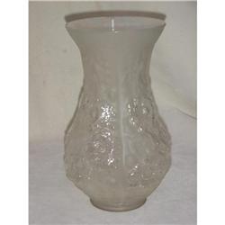 Frosted & Clear Glass Vase  #1864465