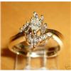 14K Gold Diamond Engagement Wedding Ring Set #1864524