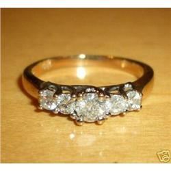 14K White/Yellow Gold Diamond Engagement Ring #1864532