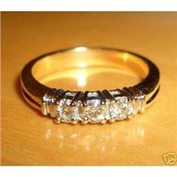 14K Yellow Gold 3-Stone Diamond Engagement Ring#1864533