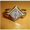 Image 1 : Mens 14K Yellow Gold Antique Diamond Ring #1864535