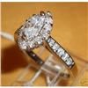 Image 1 : 14K White Gold Diamond Engagement Ring #1864548