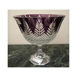 Amethyst Colored Crystal Bowl #1864635