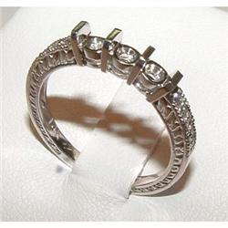 3 stone engagement ring mounting setting with #1864646