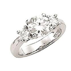 3 stone ring G VS1 1.5 carat diamond engagement#1864667