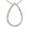 Image 1 : 0.70 carats Diamond Pear Pendant with chain #1864716