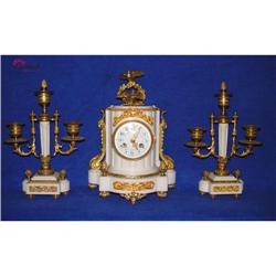 Gorgeous and Unique Miniature Clockset !! #1911192