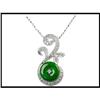 Image 1 : FINE JADE DIAMOND PENDANT WAS $995.00 #1911272