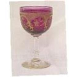 Old Bohemian Etched Wine glasses(set of 4) #1911286