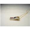 Image 1 : 14K Diamond Multi-color Sapphire Drop Pendant #1911361