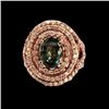 Image 1 : 3.73CT NATURAL ALEXANDRITE 14K ROSE GOLD RING