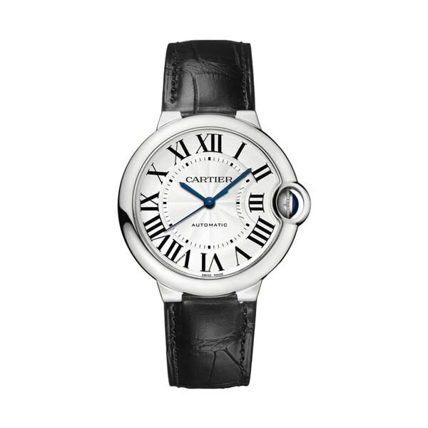 Cartier 36MM BB SS on Strap Model #W69017Z4