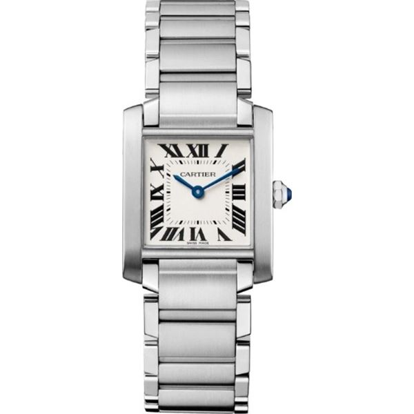 Cartier Tank Francaise SS Midsize Model #WSTA0005