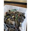 Image 2 : Large tote of various AC cords