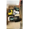 Image 3 : 2 Boxes of various electronics and flashlights