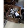 Image 7 : BOX OF LIGHTS WITH JUGS AUTO FLUIDS, ANTIFREEZE, SOME OIL