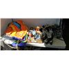 Image 1 : Lot of new dog toys, pool inflatables and Hockey equipment