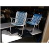 Image 1 : 2 FOLDING CHAIRS AND LOUNGE LIZARD CUSHION