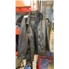 Image 1 : BLACK DANIER LEATHER JACKET - SIZE MEDIUM