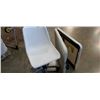 Image 1 : 4 ft folding table and plastic swivel chair