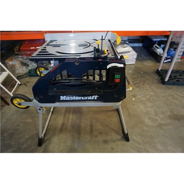 MASTERCRAFT CHOP SAW/TABLE SAW ON ROLLING FOLDING STAND