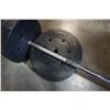 Image 8 : CAP STRENGTH WEIGHT BENCH WITH BENCH BAR, FREE LIFT BAR AND WEIGHTS - 180 LBS OF WEIGHTS