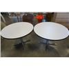 Image 1 : 2 ROUND RESTAURANT TABLES - 42 INCHES ACROSS