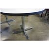 Image 7 : 3 ROUND RESTAURANT TABLES - 3 FOOT ACROSS