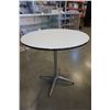 Image 8 : 6 ROUND RESTAURANT TABLES - PAINTED WHITE