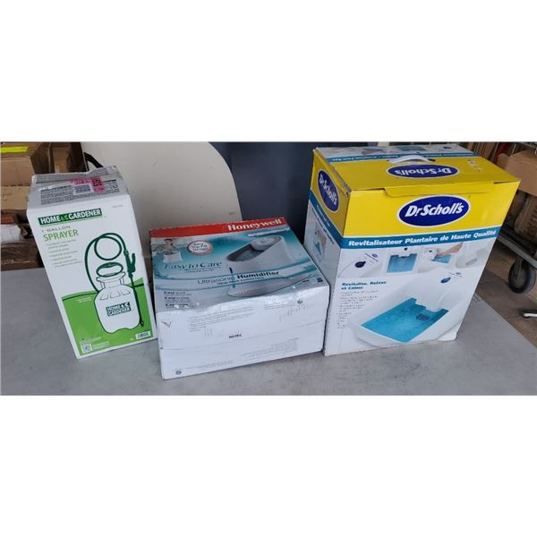 Doctor scholls footspa with Honeywell humidifier and sprayer