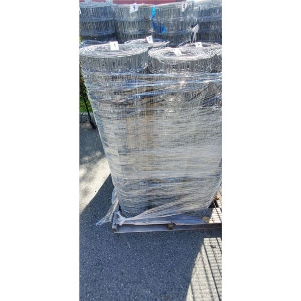 2 OFFCUT ROLLS OF MESH FENCING 48" WIDE 16 GA GALVANIZED 2" X 2" APPROXIMATELY 100 FT