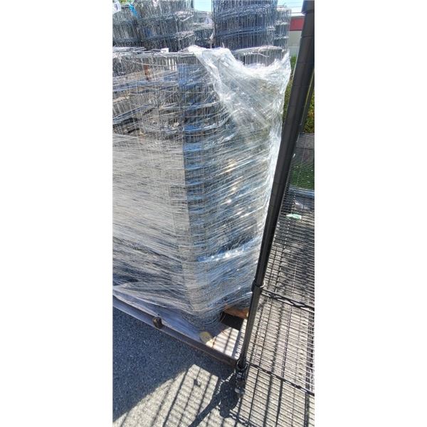 3 OFFCUT ROLLS OF MESH FENCING 48" WIDE 16 GA GALVANIZED 2" X 2" APPROXIMATELY 100 FT