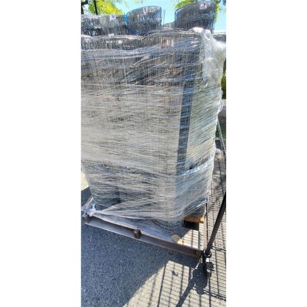 3 OFFCUT ROLLS OF MESH FENCING 48" WIDE 16 GA GALVANIZED 2" X 2" APPROXIMATELY 100 FT