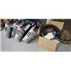 Image 1 : Four new scotchgard seat covers with automotive parts and belts