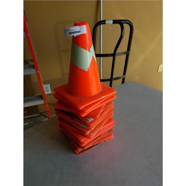 LOT OF TRAFFIC CONES