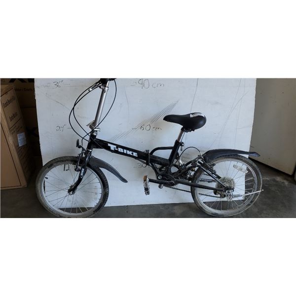 BLACK TBIKE FOLDING BIKE