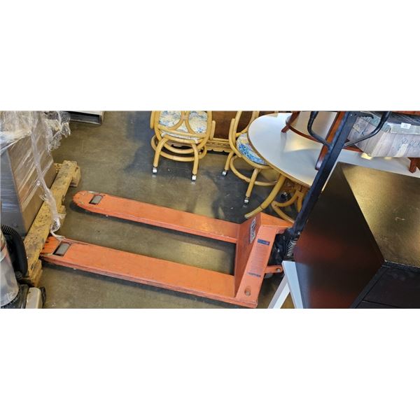 Orange 5500 pound pallet Jack